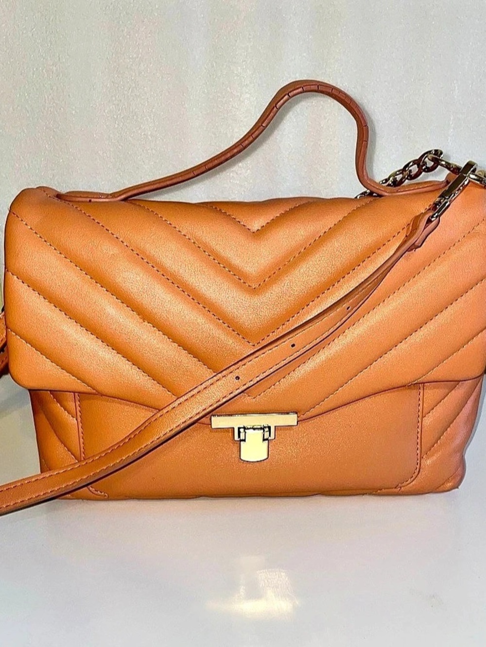 a new day Coral Quilted Handbag/Crossbody